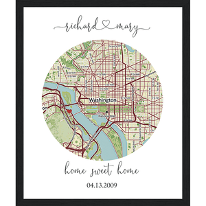 Custom Map of Your Milestones - The Perfect Gift for Any Special Occasion