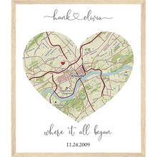 Load image into Gallery viewer, Custom Map of Your Heart (Special Offer)