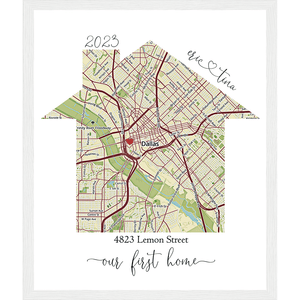 Custom Map of Your Home - The Perfect Gift for Any Special Occasion