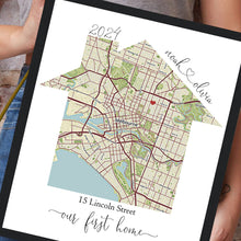Load image into Gallery viewer, Personalized Home Map – The Perfect Gift for Every Special Occasion