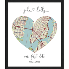 Load image into Gallery viewer, Custom Map of Your Heart - The Perfect Gift for Any Special Occasion
