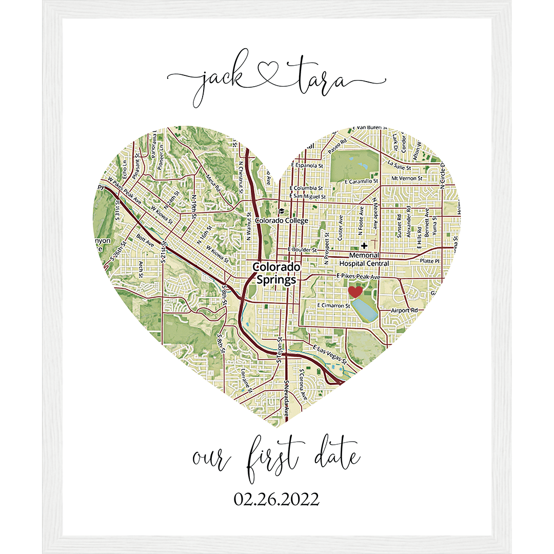 Custom Heart Map Personalized Custom Heart Map - The Perfect Gift for Any Occasion – Map ...