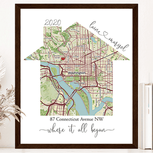 Personalized Custom Home Map - The Perfect Gift for Any Occasion – Map ...