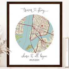 Load image into Gallery viewer, Custom Map of Your Milestones - The Perfect Gift for Any Special Occasion
