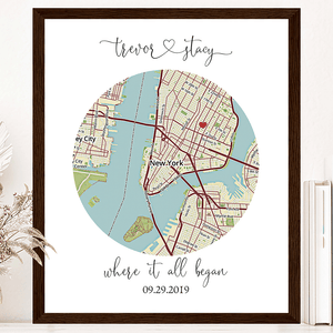 Custom Map of Your Milestones - The Perfect Gift for Any Special Occasion