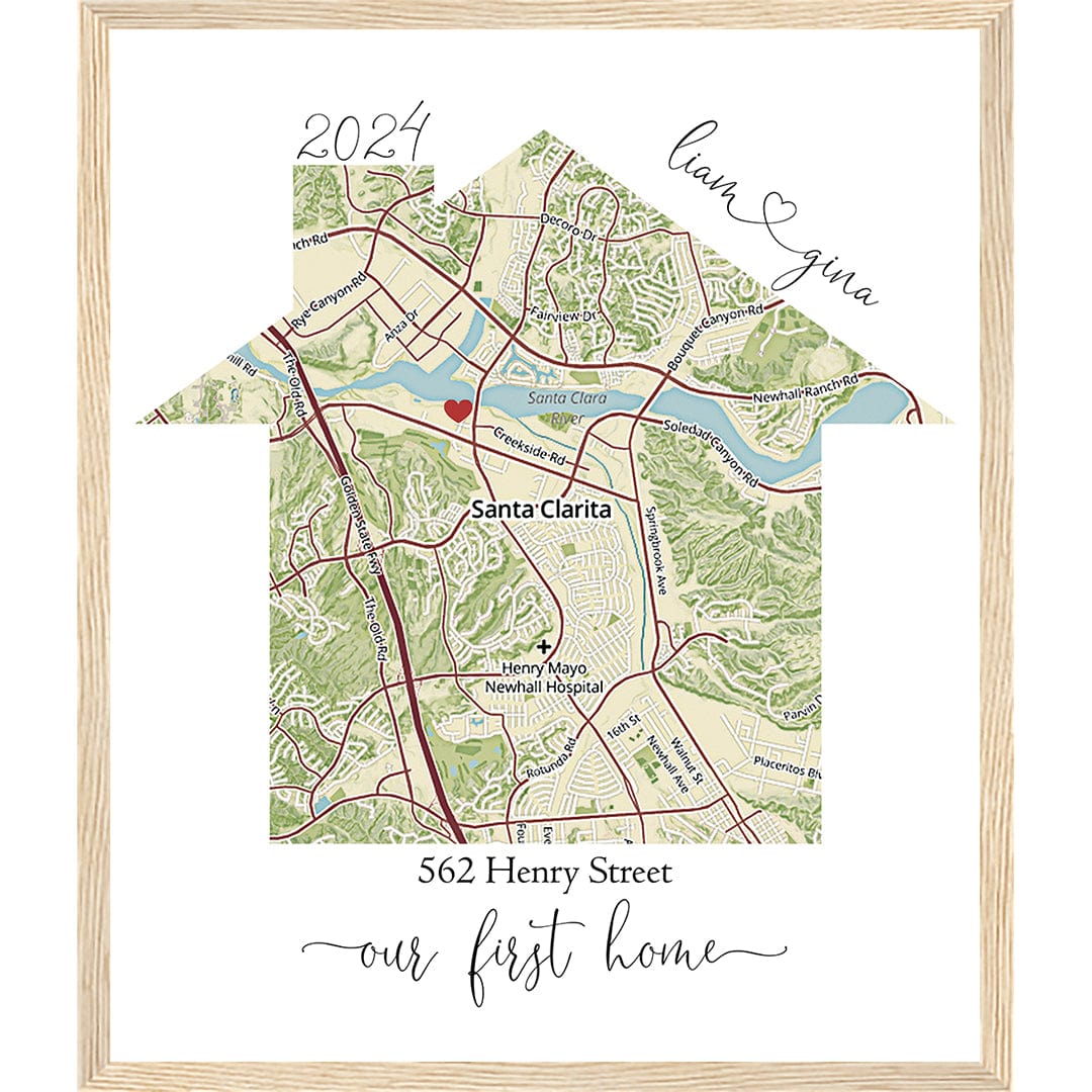Personalized Custom Home Map - The Perfect Gift for Any Occasion β Map ...