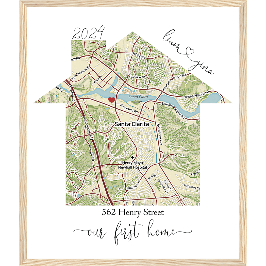 Personalized Custom Home Map - The Perfect Gift for Any Occasion – Map ...