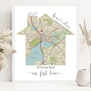 Personalized Home Map – The Perfect Gift for Every Special Occasion