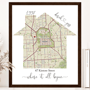 Personalized Home Map – The Perfect Gift for Every Special Occasion