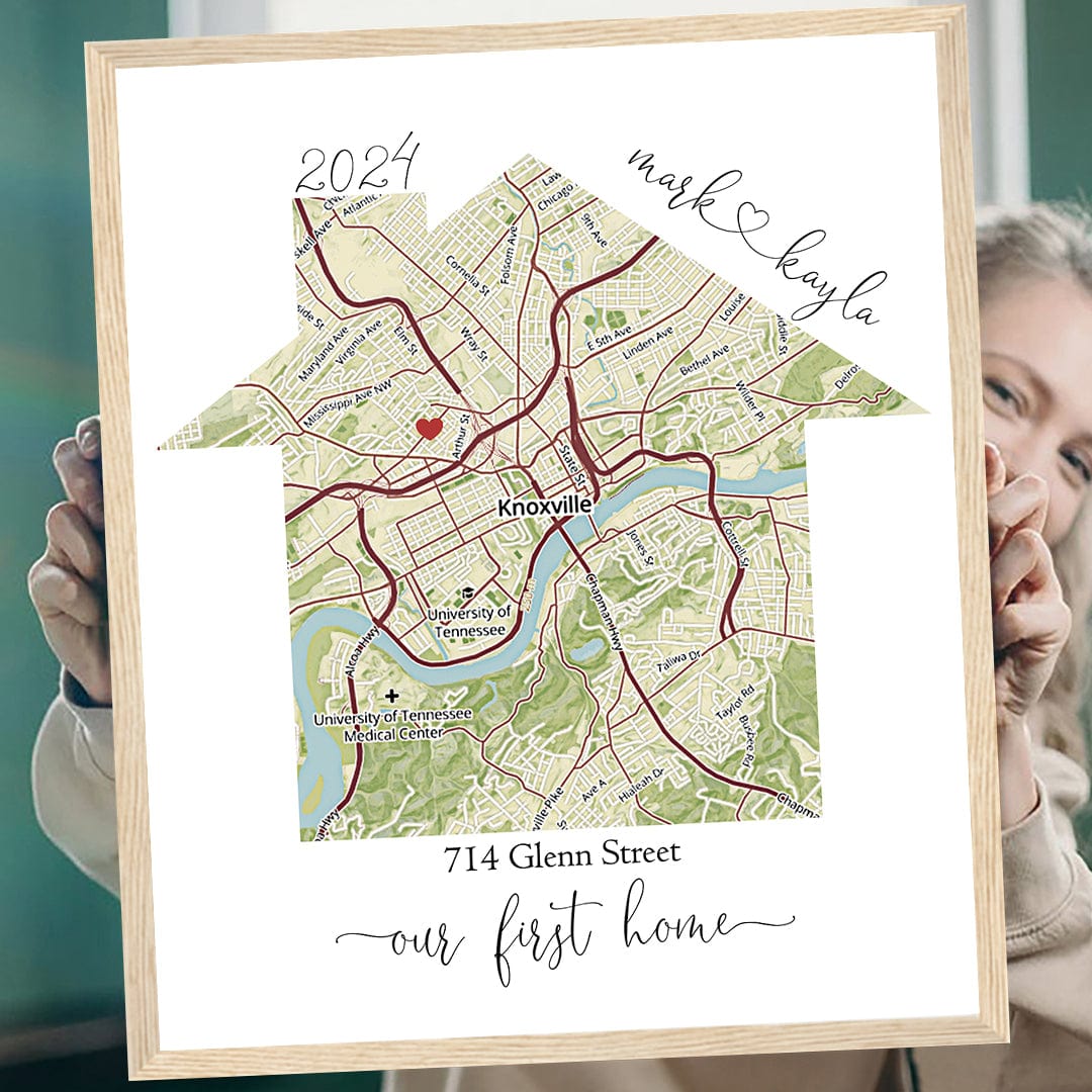 Personalized Custom Home Map - The Perfect Gift for Any Occasion β Map ...