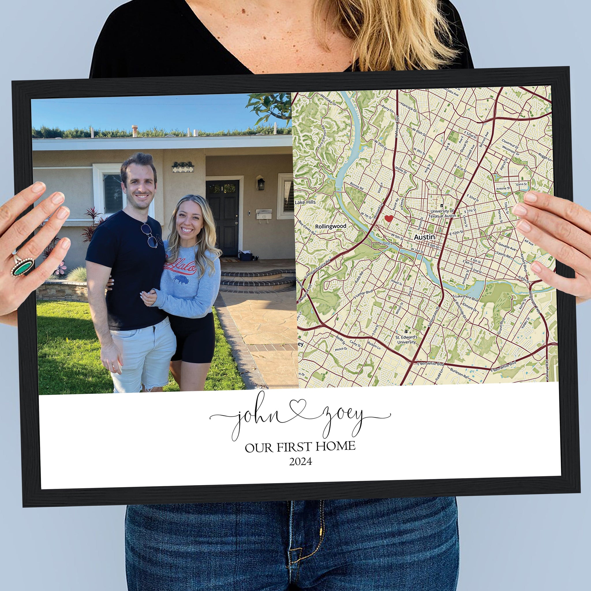 Handmade Memory Map Custom Memory Map – Map of Our Life