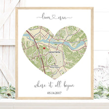 Load image into Gallery viewer, Custom Map of Your Heart - The Perfect Gift for Any Special Occasion
