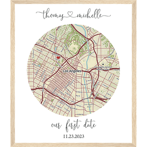 Custom Map of Your Milestones - The Perfect Gift for Any Special Occasion